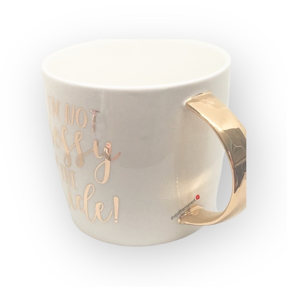 new Bride Boss Coffee Mug ✶ Gold Handle ✶ Gold Foil Script ✶ Ceramic White ✶ - Picture 5 of 10